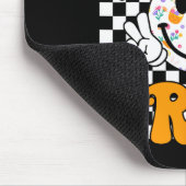 Bruh Ostersonntag Lustiger Hase Eier Groovy Smiley Mousepad (Ecke)