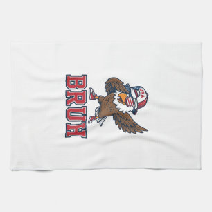 Bruh Patriotischer Adler Vintage Gravur T-Shirt De Geschirrtuch