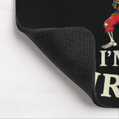 Bruh Pirate Lazy Dabbing Skull Costume Mousepad (Ecke)