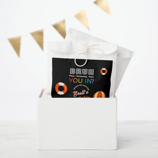 Bruh Pool Party Birthday Geschenktütchen (Party)