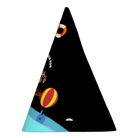 Bruh Pool Party Birthday Partyhütchen (Rechts)