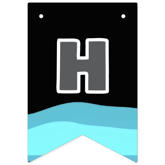 Bruh Pool Party Birthday Wimpelkette (Zweite Fahne)