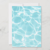 Bruh Pool Party Boy Birthday Einladung (Rückseite)