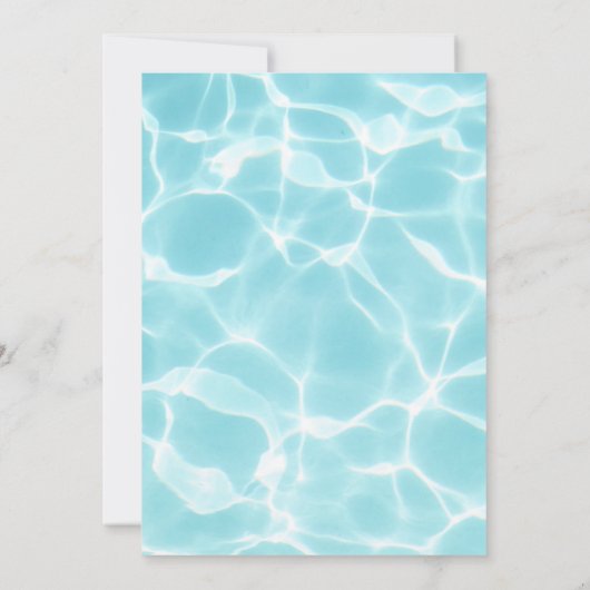 Bruh Pool Party Boy Birthday Einladung (Rückseite)