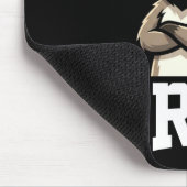 Bruh Raccoon Camo Hat Funny Youth Teens Kids Slang Mousepad (Ecke)