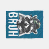 Bruh Raccoon Trash Racoon Camo Hat Youth Teens Kid Fleecedecke (Vorderseite (Horizontal))