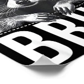 Bruh Raccoon Trash Racoon Camo Hat Youth Teens Kid Poster (Ecke)