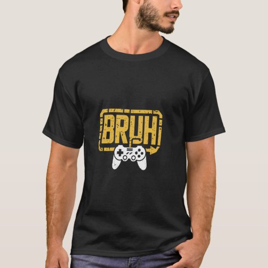 Bruh Retro-Gaming-Controller-Grafik T-Shirt (Vorderseite)