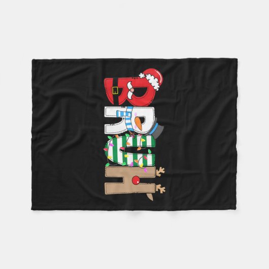 Bruh Santa Snowman Elf Reindeer Merry Christmas Xm Fleecedecke (Vorderseite (Horizontal))