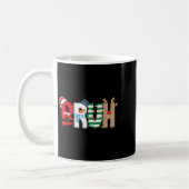 Bruh Santa Snowman Elf Reindeer Merry Christmas Xm Kaffeetasse (Links)