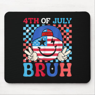 Bruh sein 4. Juli, die US-Flagge schwebt Patriotic Mousepad
