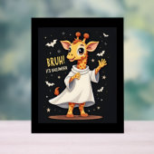 Bruh sein Halloween Funny Dabbing Ghost Giraffe Lo Acrylschild (Neutral)