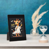 Bruh sein Halloween Funny Dabbing Ghost Giraffe Lo Fotoplatte (Seite)