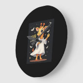 Bruh sein Halloween Funny Dabbing Ghost Giraffe Lo Große Wanduhr (Winkel)