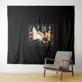Bruh sein Halloween Funny Dabbing Ghost Giraffe Lo Wandteppich (Beispiel (Horizontal))