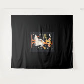 Bruh sein Halloween Funny Dabbing Ghost Giraffe Lo Wandteppich (Vorderseite (Horizontal))