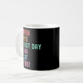 Bruh sein Testtag Testen Tag Lehrer Kind Kaffeetasse (Vorderseite Links)