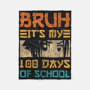 Bruh seine 100 Tage der Schule Japan Kawaii Manga Fleecedecke