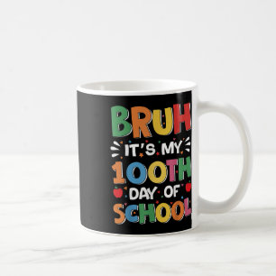 Bruh seine 100 Tage der Schule lustige Jungen Kind Kaffeetasse