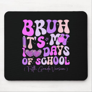 Bruh seine 100 Tage der Schule Retro 5. Klasse T Mousepad