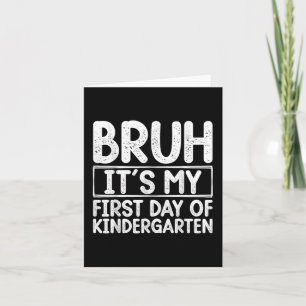 Bruh seinen ersten Kindergarten-Tag zurück nach Sc Karte