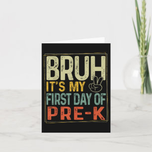 Bruh seinen ersten Tag vor dem K Prek zurück in di Karte
