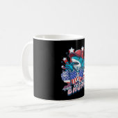 Bruh Shark 4. Juli Kaffeetasse (Vorderseite Links)