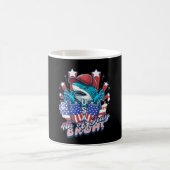 Bruh Shark 4. Juli Kaffeetasse (Mittel)