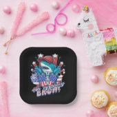 Bruh Shark 4. Juli Pappteller (Party)