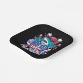 Bruh Shark 4. Juli Pappteller (Gewinkelt)