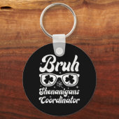Bruh Shenanigans Coordinator St Patricks Day Boys Schlüsselanhänger (Vorderseite)