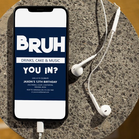 BRUH | Sie sind da? Geburtstag Einladung