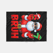 Bruh Six Seven 67 Meme 6 7 Elf Santa Christmas Paj Fleecedecke (Vorderseite (Horizontal))