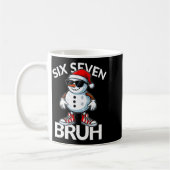 Bruh Six Seven 6 7 Meme Christmas Funny Xmas Mens Kaffeetasse (Links)