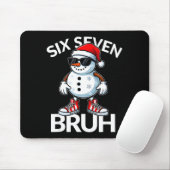 Bruh Six Seven 6 7 Meme Christmas Funny Xmas Mens Mousepad (Mit Mouse)