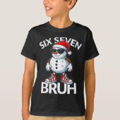 Bruh Six Seven 6 7 Meme Christmas Funny Xmas Mens T-Shirt (Vorderseite)
