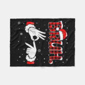 Bruh Six Seven 6 7 Meme Gen Alpha Slang 6 7 Hands Fleecedecke (Vorderseite (Horizontal))