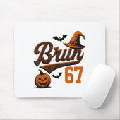 Bruh Six Seven Halloween 6-7 Funny Ghost Slang Fal Mousepad (Mit Mouse)