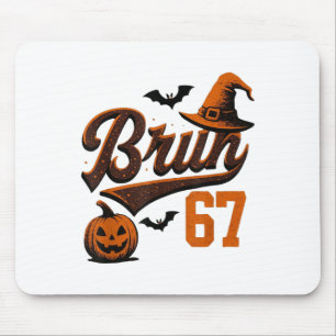 Bruh Six Seven Halloween 6-7 Lustiger Geist Slang Mousepad