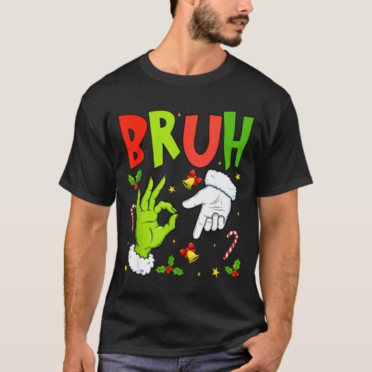Bruh Six Seven Meme Christmas 67 Bruh Christmas 6 T-Shirt (Vorderseite)