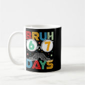 Bruh Sixty Seven Days Funny 6 7 School Kid Milesto Kaffeetasse (Links)
