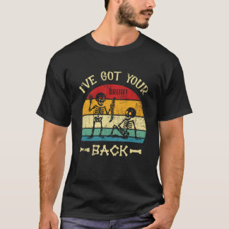 Bruh-Skelett Halloween Ich habe deinen Rücken Lust T-Shirt