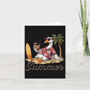 Bruh Sommer chill Gans Sommer Strand Stimmung Männ Karte