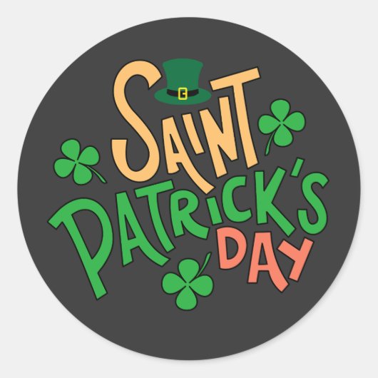 Bruh St Patricks Day Boys Kids Saint Patricks Day  Runder Aufkleber (Vorderseite)