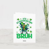 Bruh St. Patrick's Day Feiertagskarte (Rückseite)