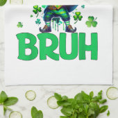 Bruh St. Patrick's Day Geschirrtuch (Gefaltet)