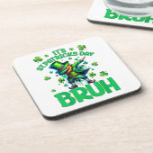 Bruh St. Patrick's Day Getränkeuntersetzer (Linke Seite)