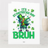 Bruh St. Patrick's Day Karte (Rückseite)