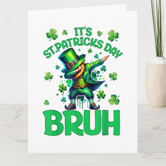 Bruh St. Patrick's Day Karte (Vorderseite)