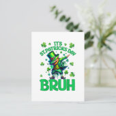Bruh St. Patrick's Day Postkarte (Stehend Vorderseite)